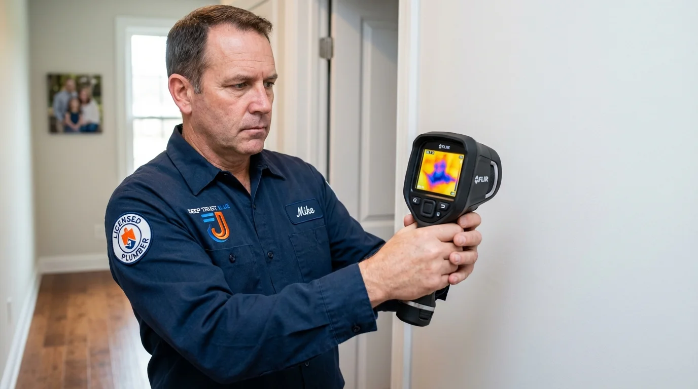 Thermal imaging leak detection by Johns Plumbing LLC in Henry